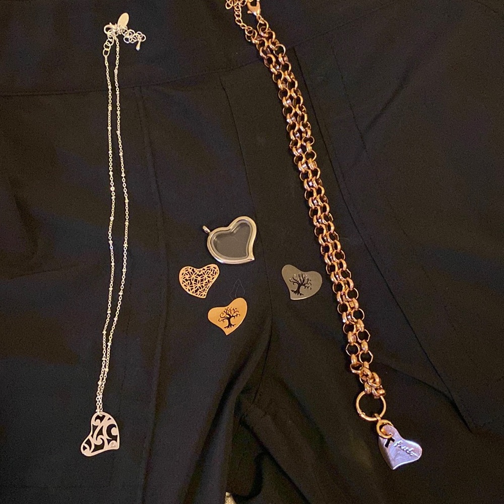 Lot of origami owl necklaces and pendants. Brand new, never worn